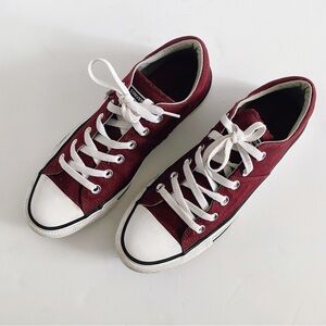 CONVERSE Burgundy Low-Top Sneakers